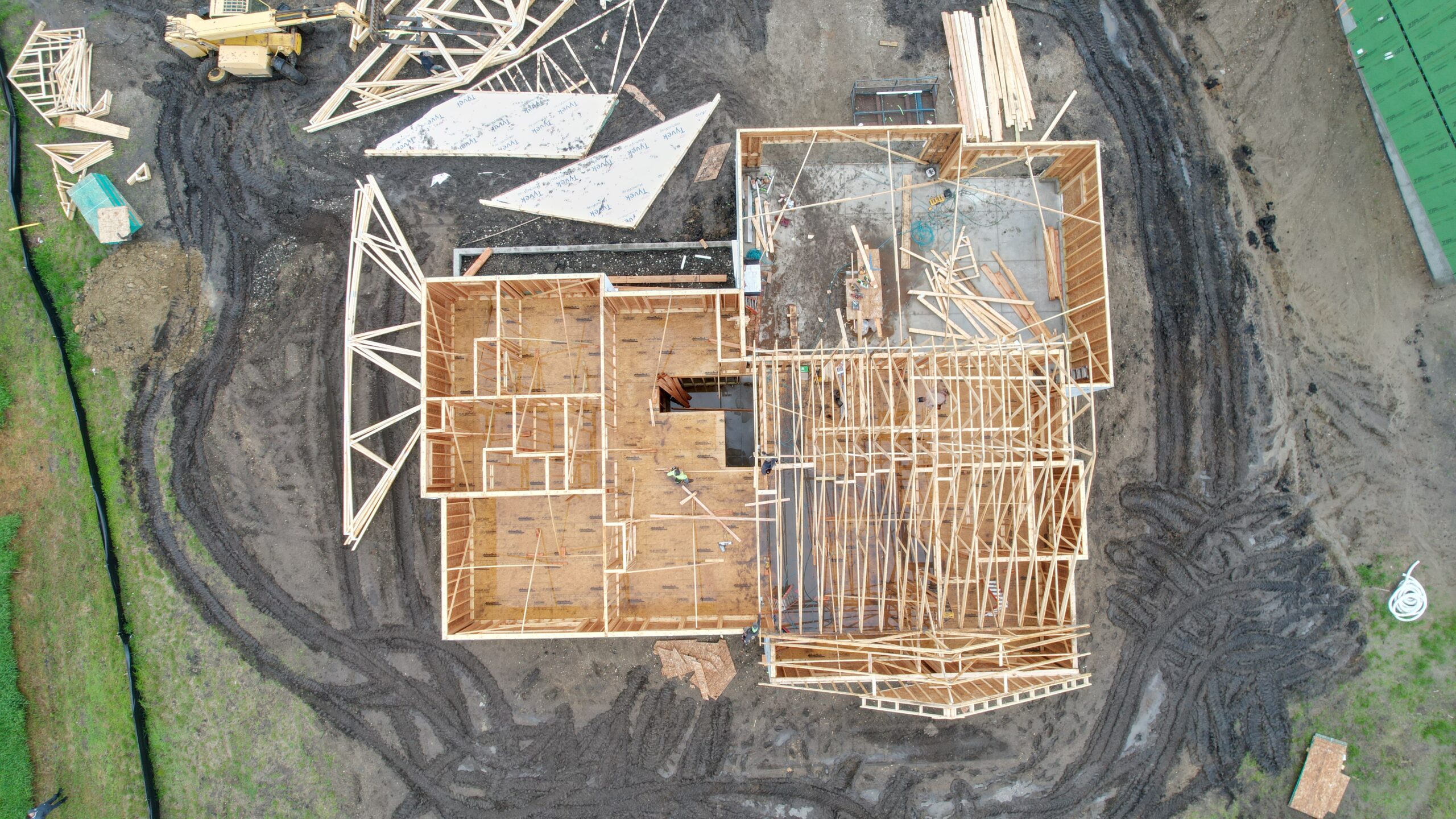 Aerial view of an Embarq Build - What Is The Process Of Building A Custom Home
