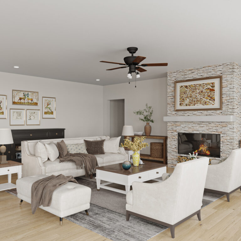 Dawson Living Room rendering